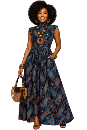 Royal Savannah Maxi Dress